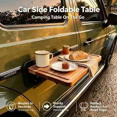 Desk Setup Desk - Outdoor Camping Picnic Car Side Foldable
