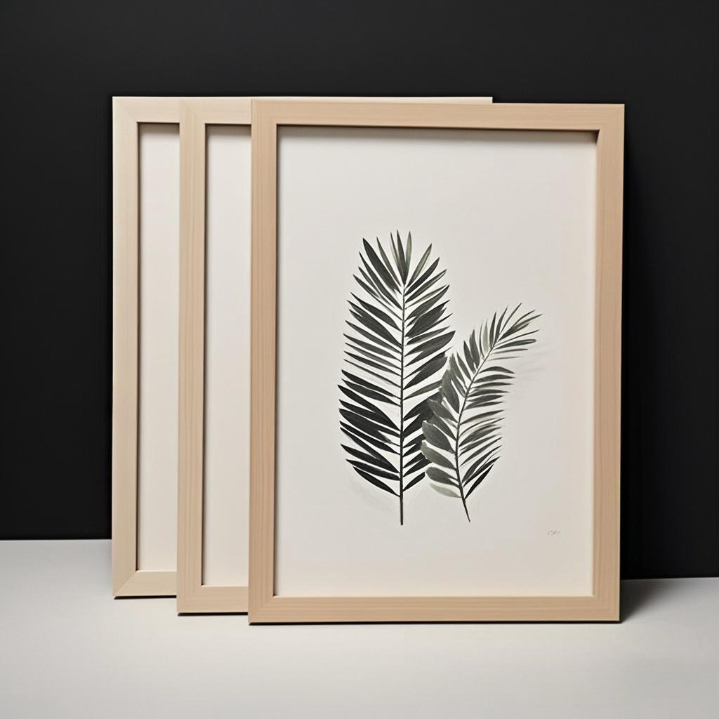 Desk Setup Poster - 3pcs Black White Apricot A4 A3