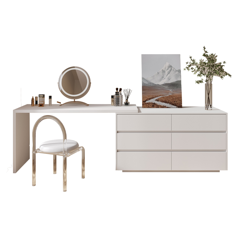 Desk Vanity Setup - Multi-purpose Flat L Shape Home Office