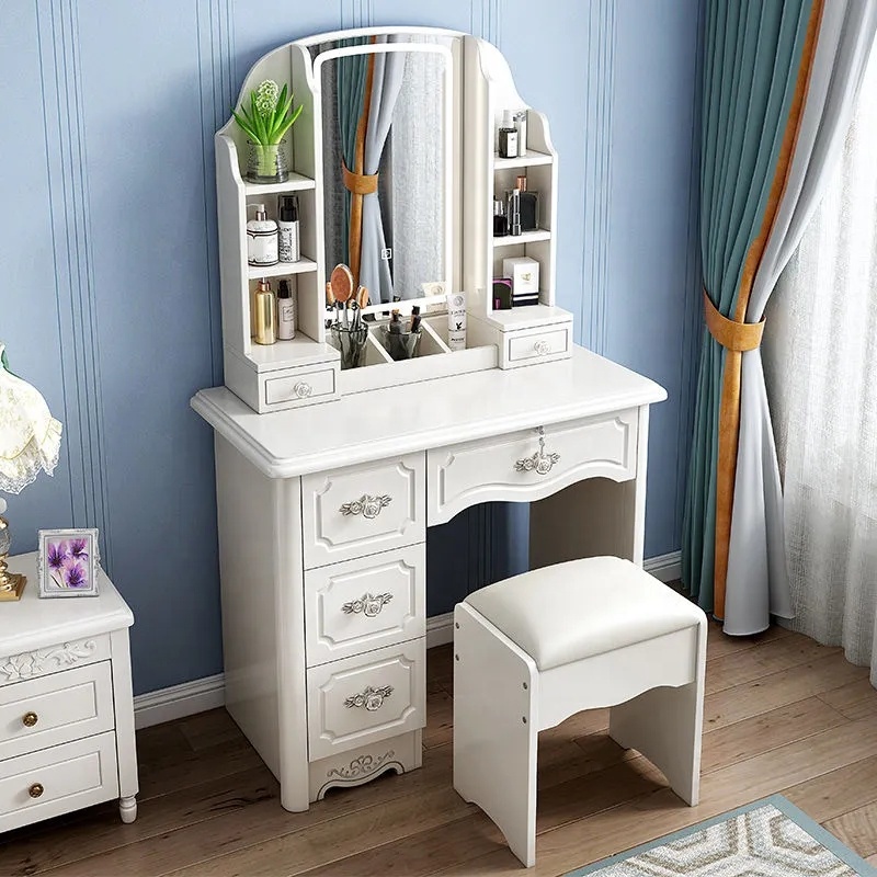 Girls White and pink Modern Wo - огляд і ціна Desk Vanity Setup