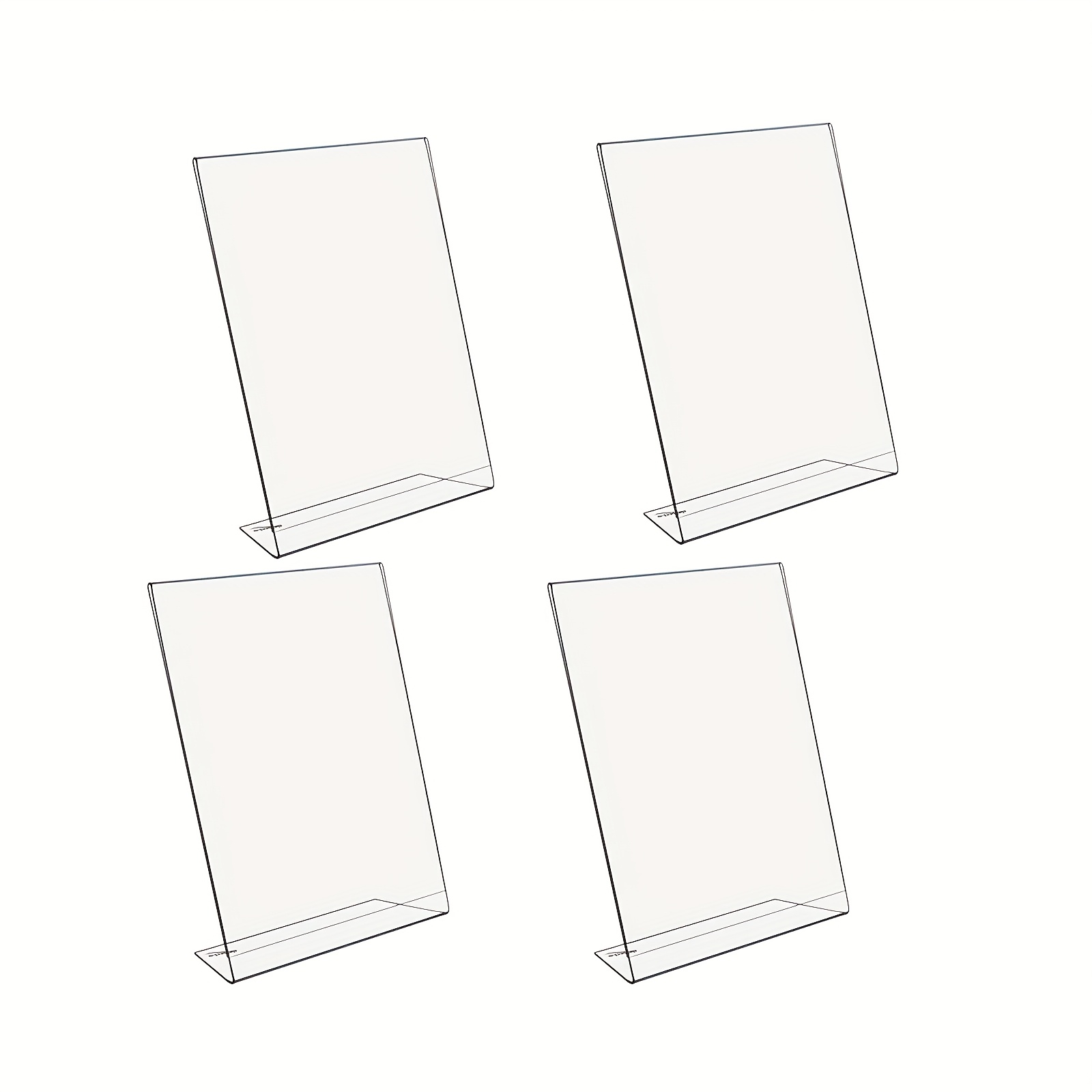4pcs Transparent Menu Holder D - огляд і ціна Desk Setup Poster