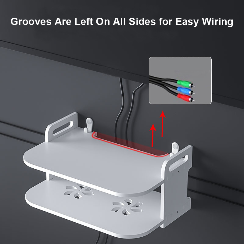 Wall-Mounted Router Cable Orga - огляд і ціна Desk Setup Desk