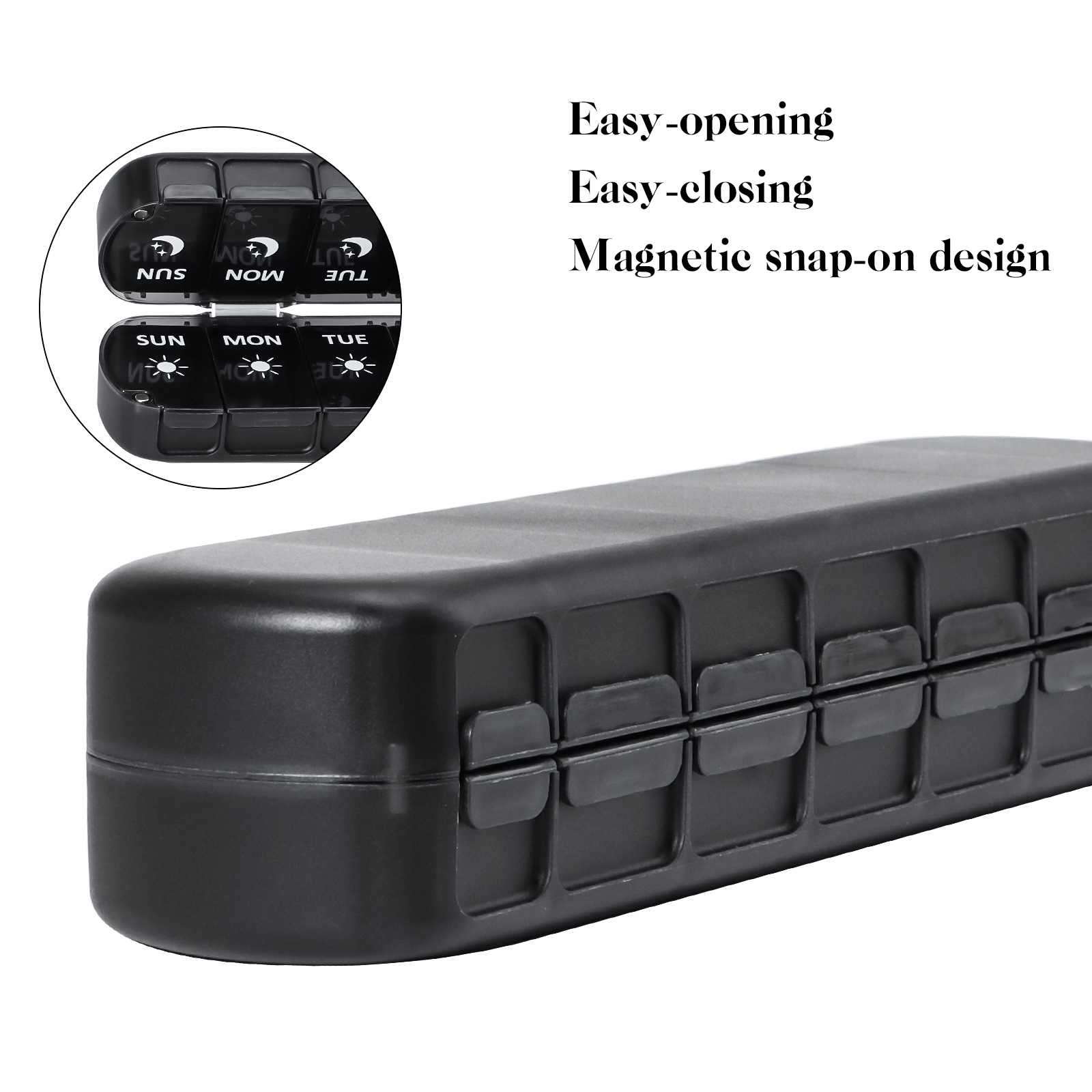 7 Days Weekly Pillbox Tablet H - огляд і ціна Cable Box Organizer