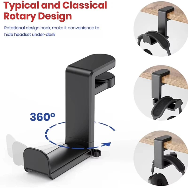 No Punch Table Clip Hook Headp - огляд і ціна Desk Setup Desk