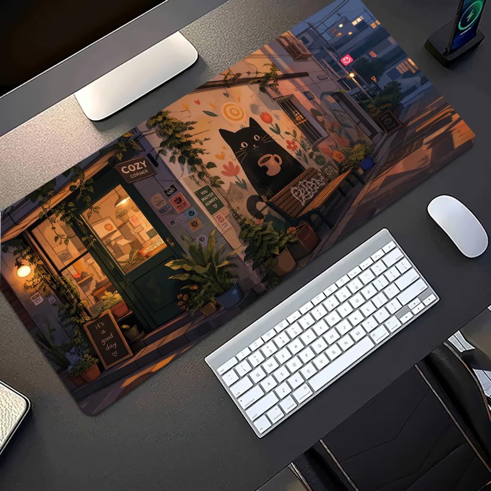 Cozy Anime Street Extended Gam - огляд і ціна Desk Setup Gaming Pc