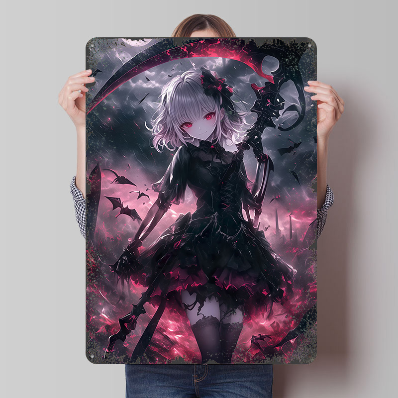 Demon Grim Reaper Girl Poster  - огляд і ціна Desk Setup Poster