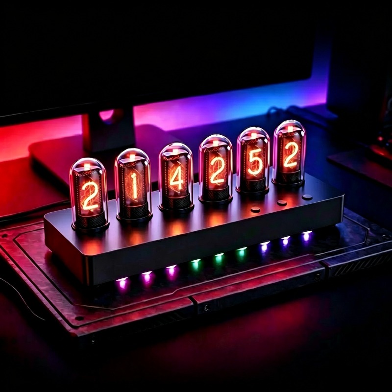 IPS‑Simulated Nixie Tube Clock - огляд і ціна Desk Setup Artist