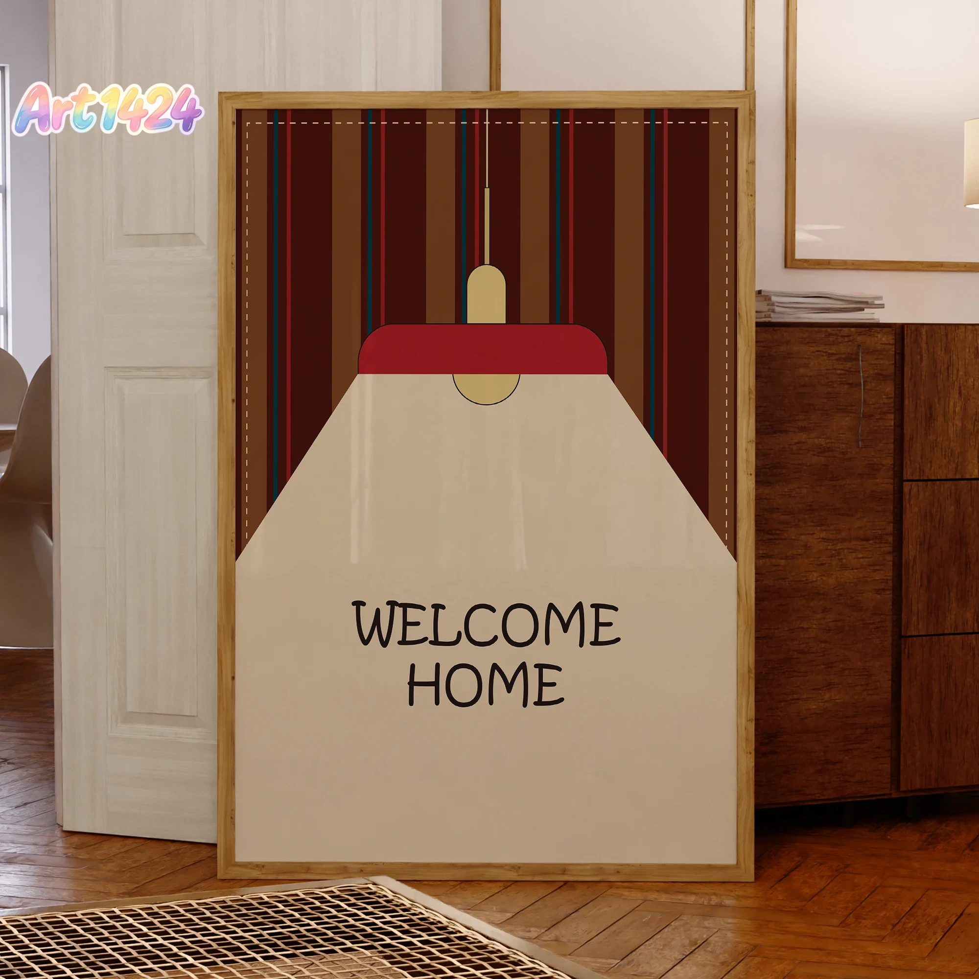 Modern Bauhaus Welcome Home De - огляд і ціна Desk Setup Poster