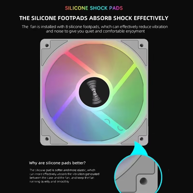 120mm PC Case Fan 12V RGB Cycl - огляд і ціна Desk Setup Lamp