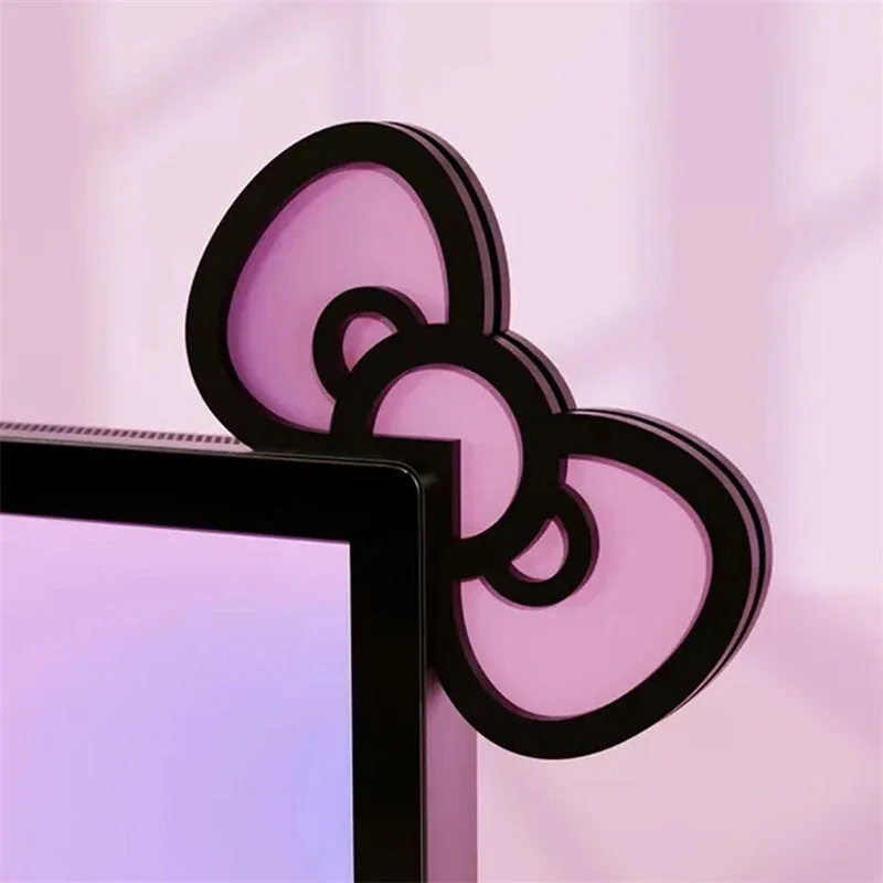 Kawaii Pink Acrylic Bow Monito - огляд і ціна Desk Setup Gifts