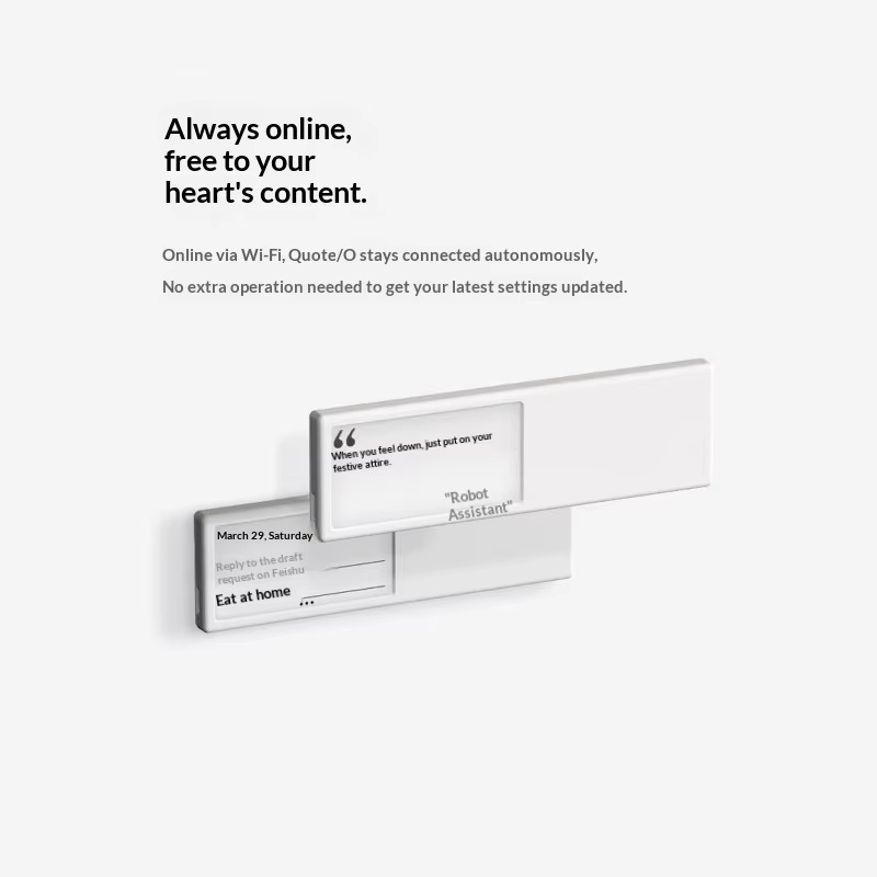 Quote O Smart Wifi E Ink Displ - огляд і ціна Desk Setup Gifts