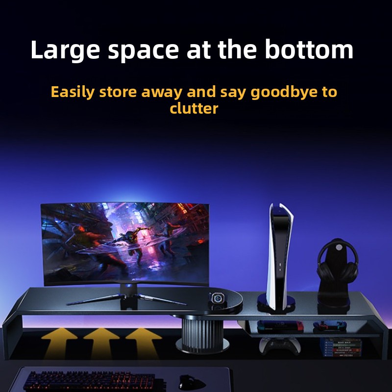 Gaming Dual Monitor Stand Offi - огляд і ціна Desk Setup For Laptop And Monitor