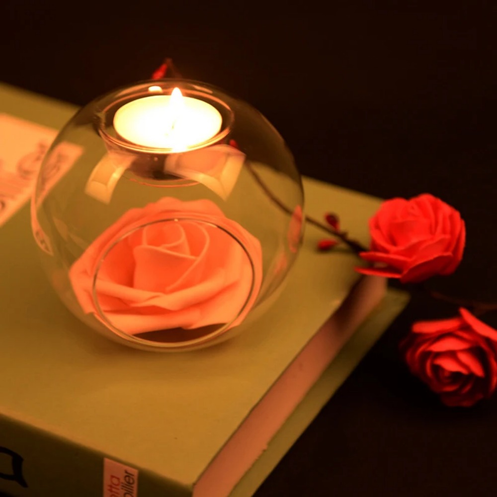 6/12pcs Glass Round Hollow Can - огляд і ціна Desk Setup Lamp