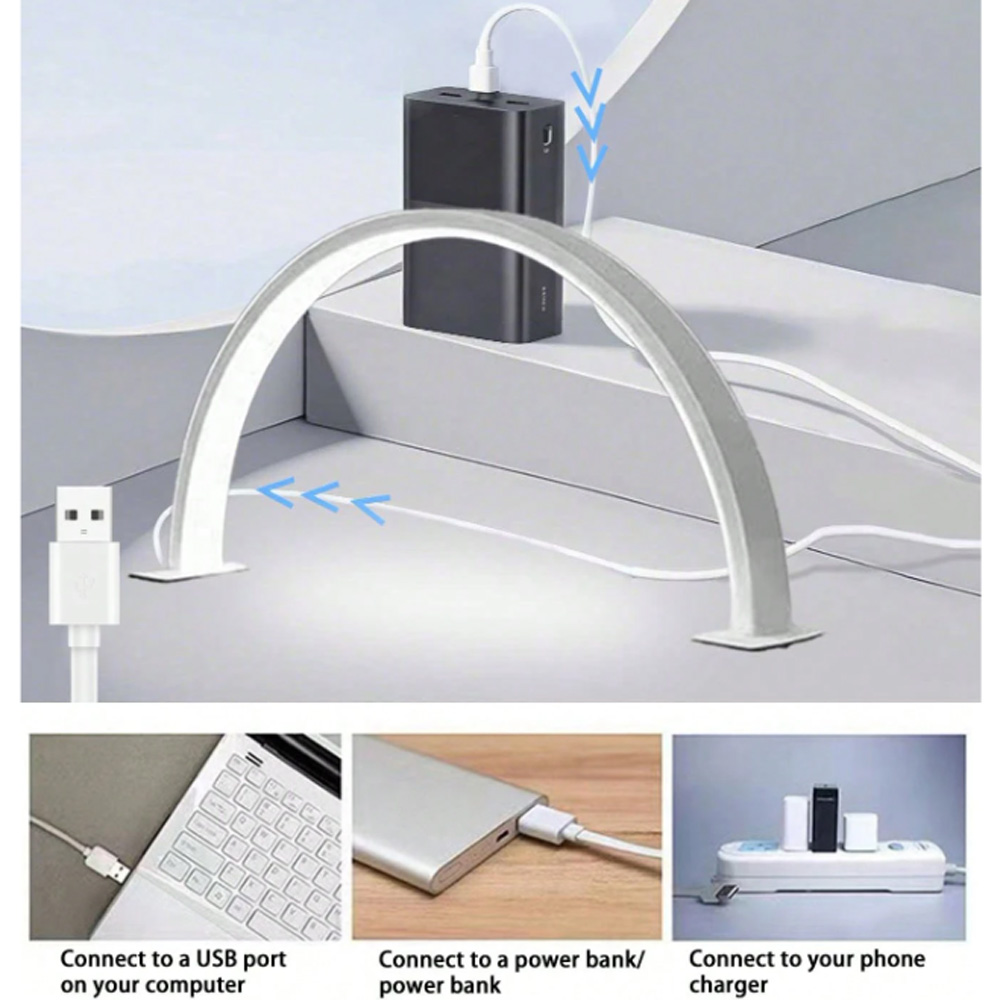 Nail Lamp 40/66CM Fill Light U - огляд і ціна Desk Setup Desk