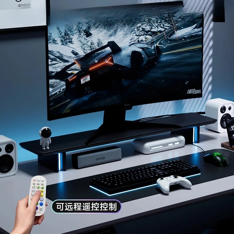 RGB Monitor Stand Ergonomic Co - огляд і ціна Desk Setup For Laptop And Monitor