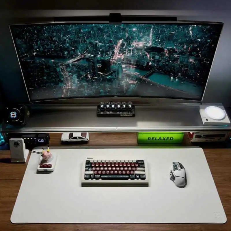 Aluminum Monitor Stand Acrylic - огляд і ціна Desk Setup For Laptop And Monitor