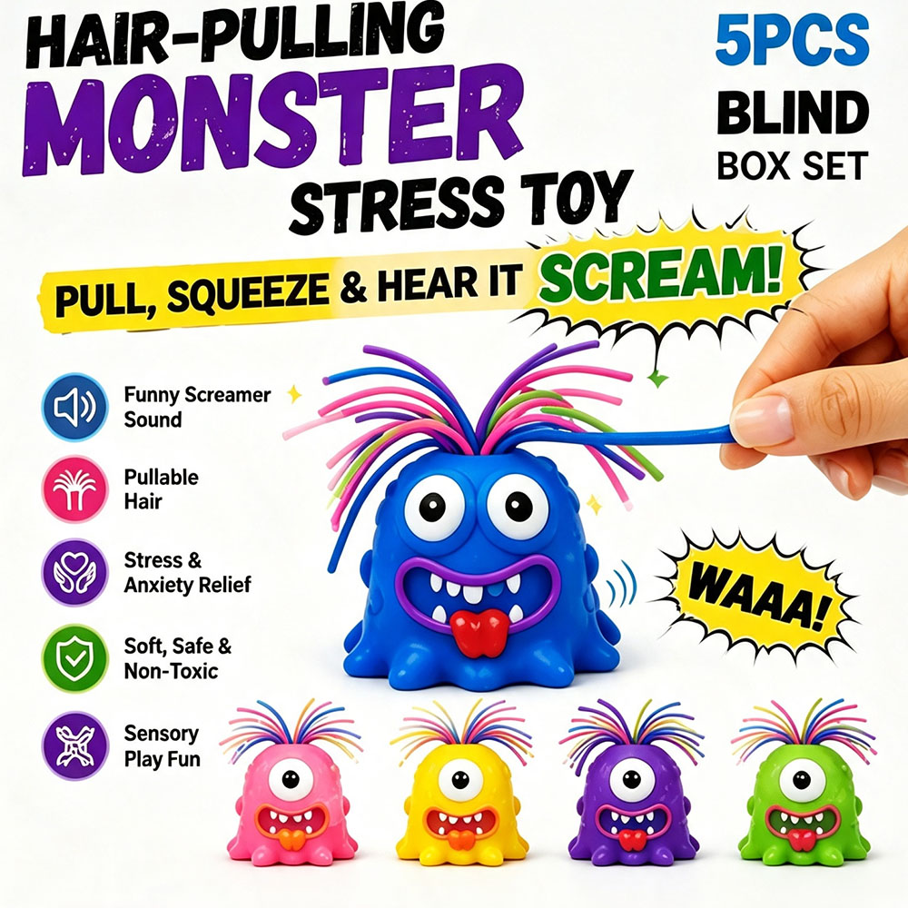 Viral Screaming Monster Hair P - огляд і ціна Desk Setup Gifts