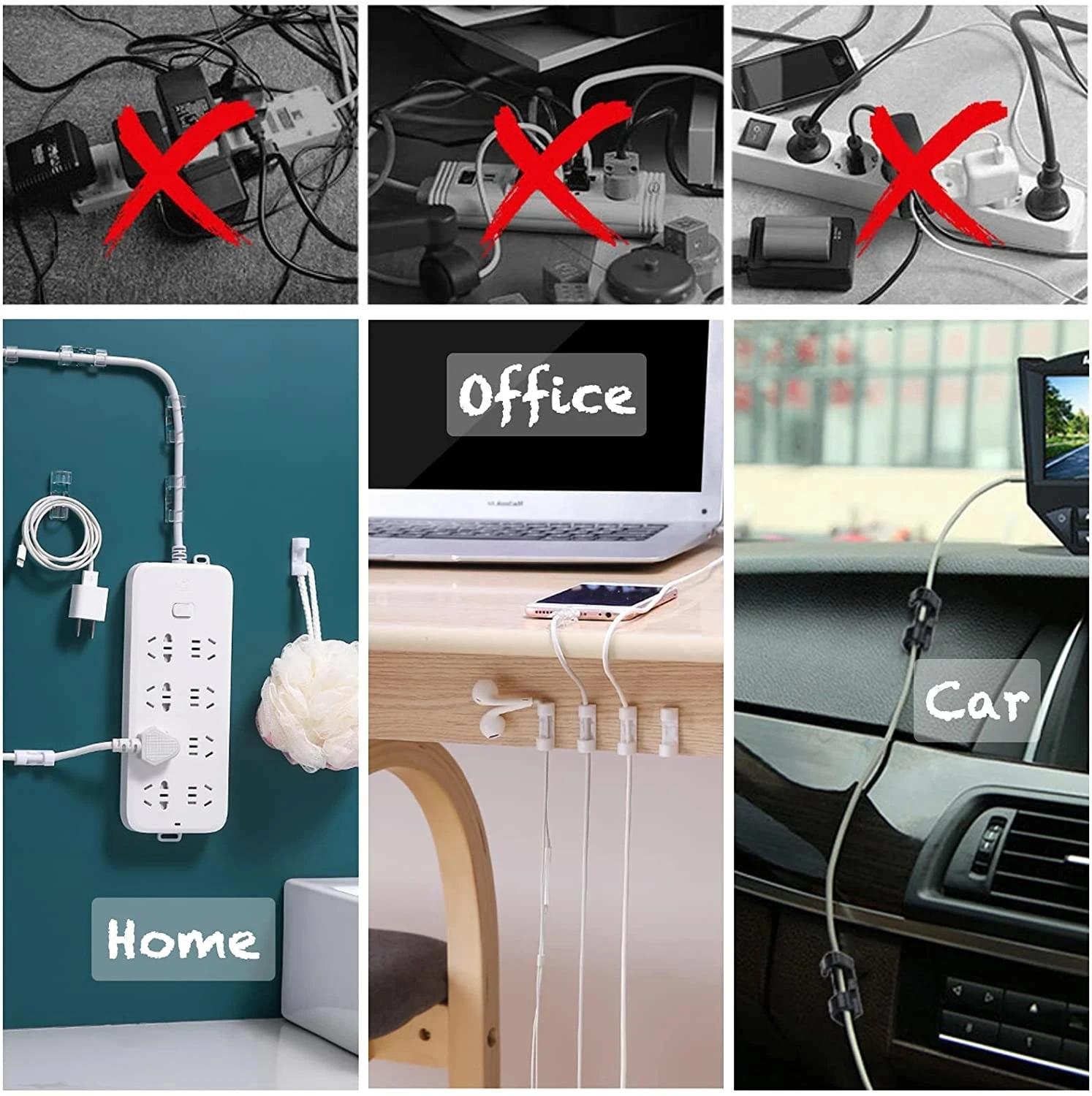 Cable Clips Organizer Drop Wir - огляд і ціна Cable Box Organizer