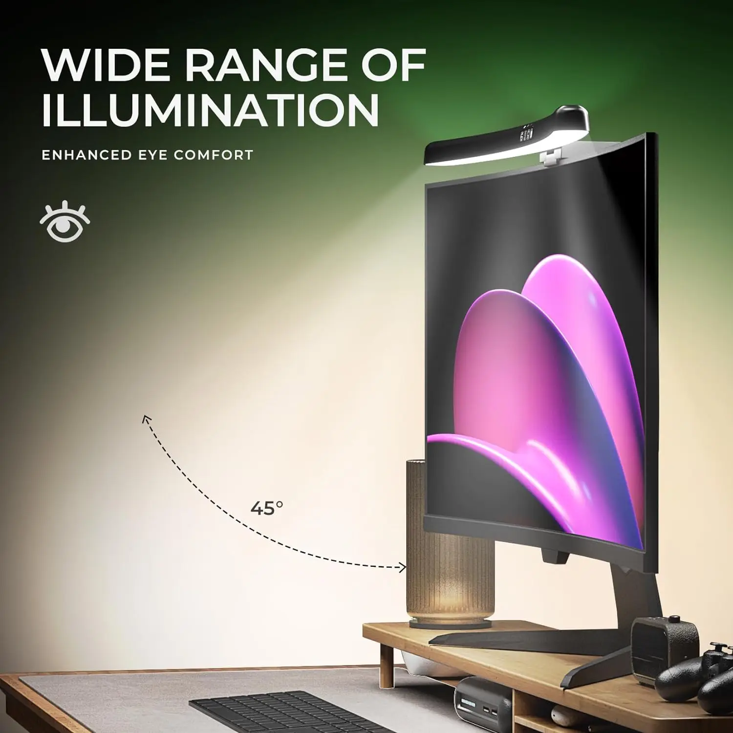 Computer Monitor Light Bar RGB - огляд і ціна Desk Setup Desk
